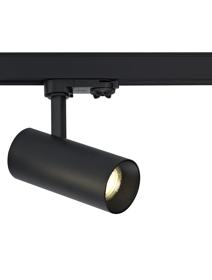 DL350138  Eos T 10 Powered By Tridonic 10W 719lm 4000K 36°, Black & Black, Cylinder Track Light, 90° Tilt, 350° R/tion, 3P Adaptor, 5yrs Warranty